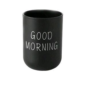 💕5/$18 Good Morning Bathroom Routine Cup in Black